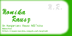 monika rausz business card